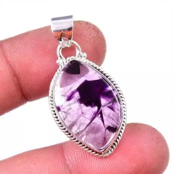 Natural Cacoxenite Gemstone 925 Solid Sterling Silver Jewelry Pendant 1.50 N4o90