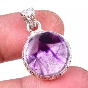 Natural Cacoxenite Gemstone 925 Solid Sterling Silver Jewelry Pendant 1.25 Y8Y27