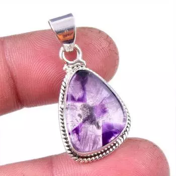 Natural Cacoxenite Gemstone 925 Solid Sterling Silver Jewelry Pendant 1.50 c7t91