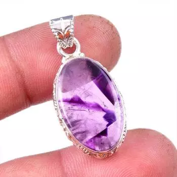 Natural Cacoxenite Gemstone 925 Solid Sterling Silver Jewelry Pendant 1.50 y4Z76