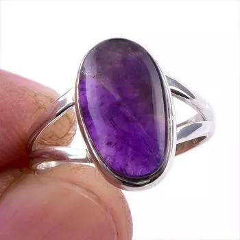 Natural Cacoxenite Gemstone 925 Solid Sterling Silver Jewelry Ring Size 6 s6e70