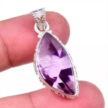 Natural Cacoxenite Gemstone 925 Solid Sterling Silver Jewelry Pendant 1.50 J4m83