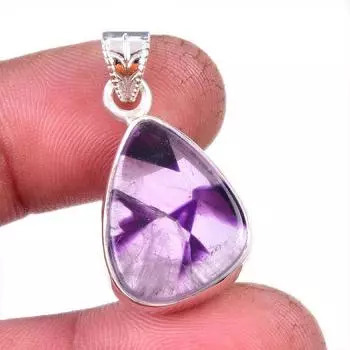 Natural Cacoxenite Gemstone 925 Solid Sterling Silver Jewelry Pendant 1.25 a0Y83