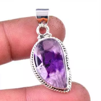 Natural Cacoxenite Gemstone 925 Solid Sterling Silver Jewelry Pendant 1.50 R1n02