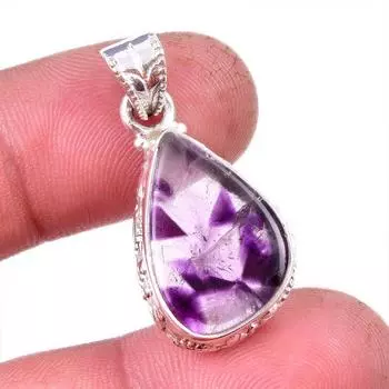 Natural Cacoxenite Gemstone 925 Solid Sterling Silver Jewelry Pendant 1.25 s1f84
