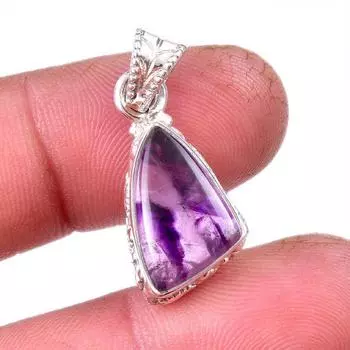 Natural Cacoxenite Gemstone 925 Solid Sterling Silver Jewelry Pendant 1.25 P9v17
