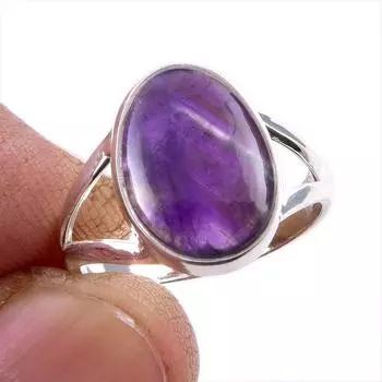 Natural Cacoxenite Gemstone 925 Solid Sterling Silver Jewelry Ring Size 7 D9N73
