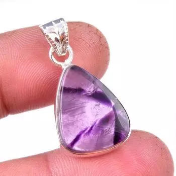 Natural Cacoxenite Gemstone 925 Solid Sterling Silver Jewelry Pendant 1.25 h9G70