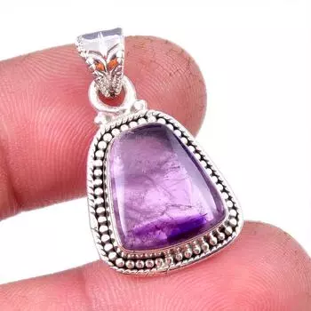 Natural Cacoxenite Gemstone 925 Solid Sterling Silver Jewelry Pendant 1.25 c4a40