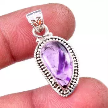 Natural Cacoxenite Gemstone 925 Solid Sterling Silver Jewelry Pendant 1.25 e7t62
