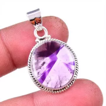 Natural Cacoxenite Gemstone 925 Solid Sterling Silver Jewelry Pendant 1.25 S2u40