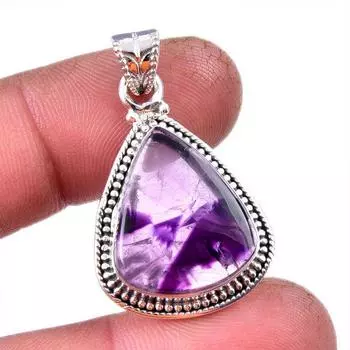 Natural Cacoxenite Gemstone 925 Solid Sterling Silver Jewelry Pendant 1.50 T4n18