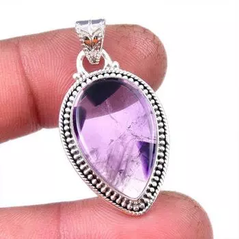 Natural Cacoxenite Gemstone 925 Solid Sterling Silver Jewelry Pendant 1.50 Y3V03