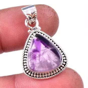 Natural Cacoxenite Gemstone 925 Solid Sterling Silver Jewelry Pendant 1.50 d0T75
