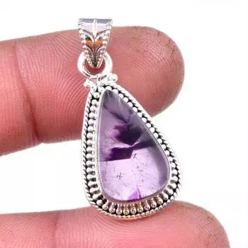 Natural Cacoxenite Gemstone 925 Solid Sterling Silver Jewelry Pendant 1.25 s2L03