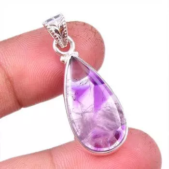 Natural Cacoxenite Gemstone 925 Solid Sterling Silver Jewelry Pendant 1.50 f7L32