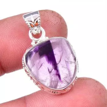 Natural Cacoxenite Gemstone 925 Solid Sterling Silver Jewelry Pendant 1.25 s2z25