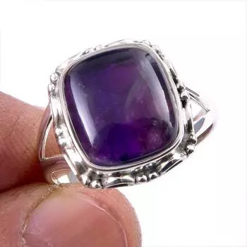 Natural Cacoxenite Gemstone 925 Solid Sterling Silver Jewelry Ring Size 9.5 J7r12