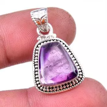 Natural Cacoxenite Gemstone 925 Solid Sterling Silver Jewelry Pendant 1.25 r6c33