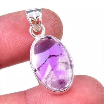 Natural Cacoxenite Gemstone 925 Solid Sterling Silver Jewelry Pendant 1.25 n8Q75