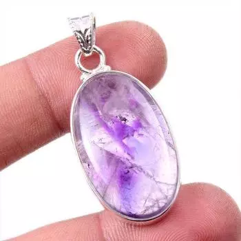 Natural Cacoxenite Gemstone 925 Solid Sterling Silver Jewelry Pendant 1.75 j2l09