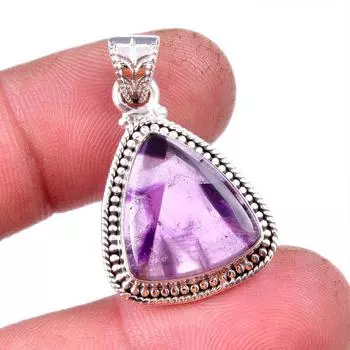 Natural Cacoxenite Gemstone 925 Solid Sterling Silver Jewelry Pendant 1.25 n6q08