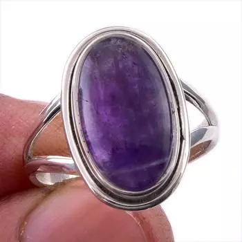 Natural Cacoxenite Gemstone 925 Solid Sterling Silver Jewelry Ring Size 8 n9t19