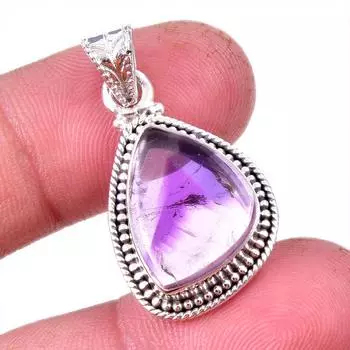 Natural Cacoxenite Gemstone 925 Solid Sterling Silver Jewelry Pendant 1.25 w3k41