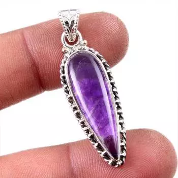 Natural Cacoxenite Gemstone 925 Solid Sterling Silver Jewelry Pendant 1.75 B7H54