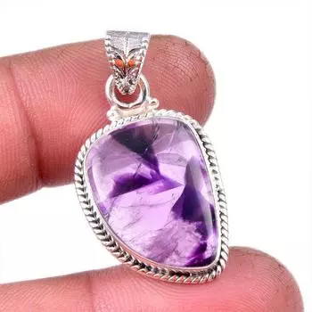 Natural Cacoxenite Gemstone 925 Solid Sterling Silver Jewelry Pendant 1.25 k2K07
