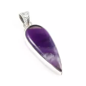 Natural Cacoxenite Gemstone 925 Solid Sterling Silver Jewelry Pendant 1.6 v2g61