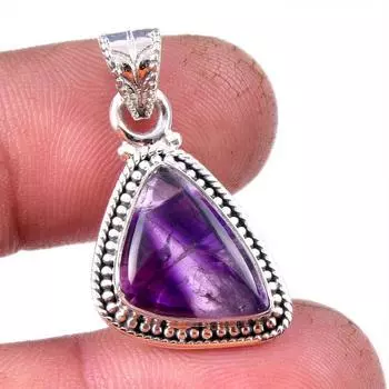 Natural Cacoxenite Gemstone 925 Solid Sterling Silver Jewelry Pendant 1.25 d6C34