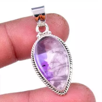 Natural Cacoxenite Gemstone 925 Solid Sterling Silver Jewelry Pendant 1.50 T1l72