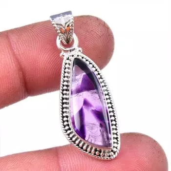 Natural Cacoxenite Gemstone 925 Solid Sterling Silver Jewelry Pendant 1.50 Q5G90