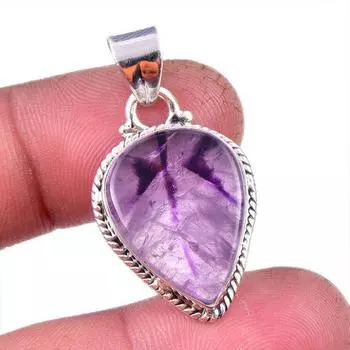 Natural Cacoxenite Gemstone 925 Solid Sterling Silver Jewelry Pendant 1.50 g8l86