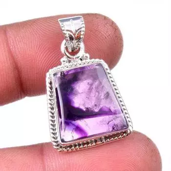 Natural Cacoxenite Gemstone 925 Solid Sterling Silver Jewelry Pendant 1.25 f0w71