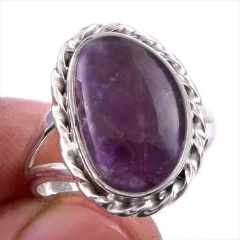Natural Cacoxenite Gemstone 925 Solid Sterling Silver Jewelry Ring Size 7 E7y53