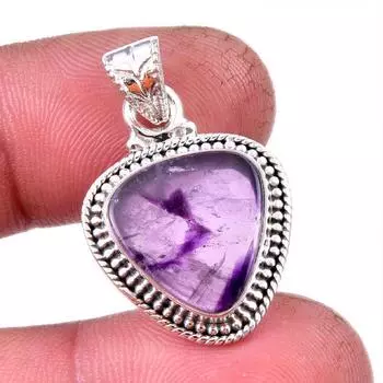 Natural Cacoxenite Gemstone 925 Solid Sterling Silver Jewelry Pendant 1.25 w9o56