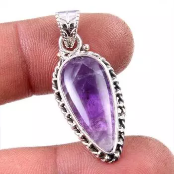 Natural Cacoxenite Gemstone Handmade 925 Solid Sterling Silver Pendant 1.5 S4U23