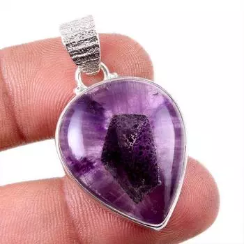 Natural Cacoxenite Gemstone Handmade 925 Solid Sterling Silver Pendant 1.5 R3N81