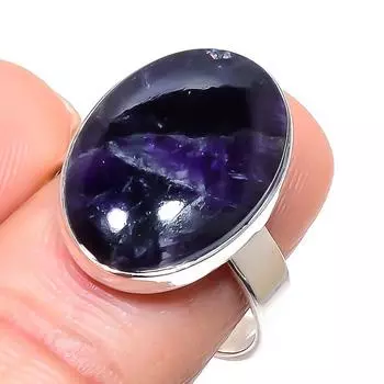 Natural Cacoxenite Gemstone Handmade 925 Sterling Silver Jewelry Ring S.9 h5c11