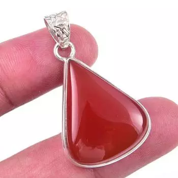 Natural Carnelian Gemstone Handmade 925 Solid Sterling Silver Pendant 1.50 e9v58