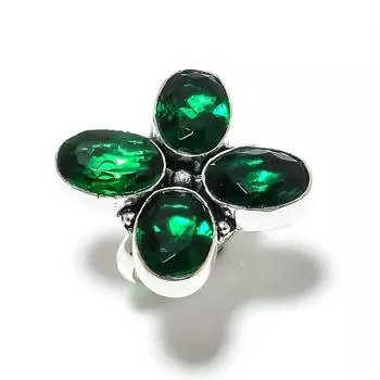 Natural Chrome Diopside Gemstone 925 Sterling Silver Gift Ring Size 10 z5f18