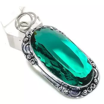 Natural Chrome Diopside Gemstone 925 Sterling Silver Jewelry Pendant 2.44 M3J46