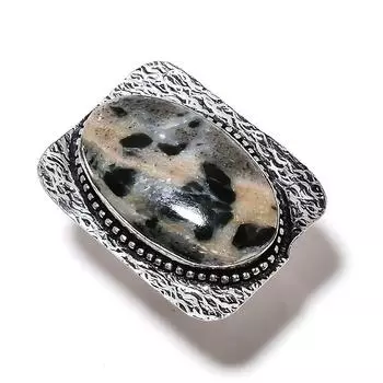 Natural Chrome Diposite Gemstone 925 Sterling Silver Gift Ring Size 7 l9e67