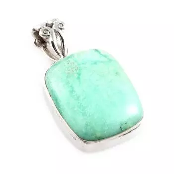 Natural Chrysoprase Gemstone 925 Solid Sterling Silver Jewelry Pendant 1 m9s42