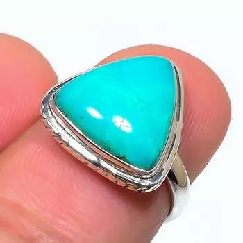 Natural Chrysoprase Gemstone Handmade 925 Solid Sterling Silver Ring S.5.5 H7O96