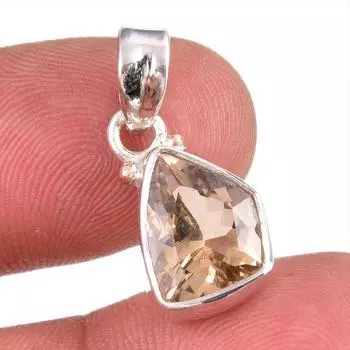 Natural Citrine Gemstone Handmade 925 Solid Sterling Silver Gift Pendant 1 v0W80