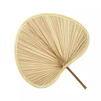 Natural Cooling Hand-woven Summer Chinese Style Hand Fan Home Decoration Palm-Leaf Fan Straw Fan 1