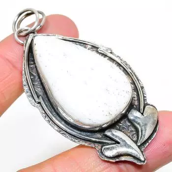 Natural Dendrite Opal Gemstone 925 Sterling Silver Gift Pendant 2.92 M2w84